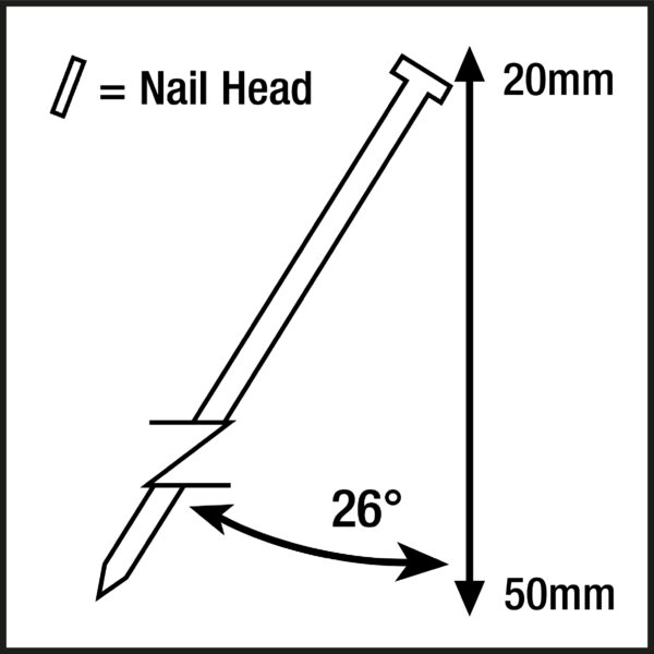 500 Angled Brad Nails (18G)